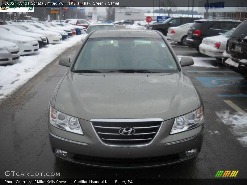 Natural Khaki Green / Camel 2009 Hyundai Sonata Limited V6
