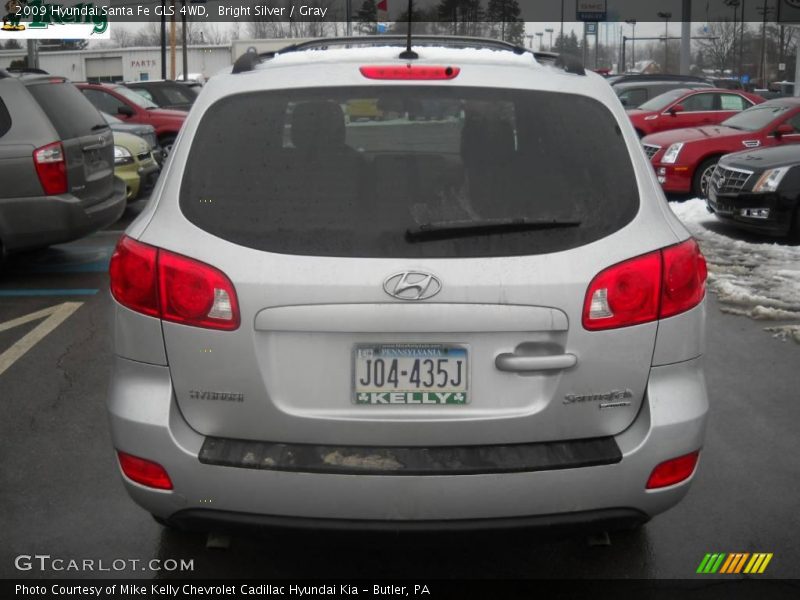 Bright Silver / Gray 2009 Hyundai Santa Fe GLS 4WD