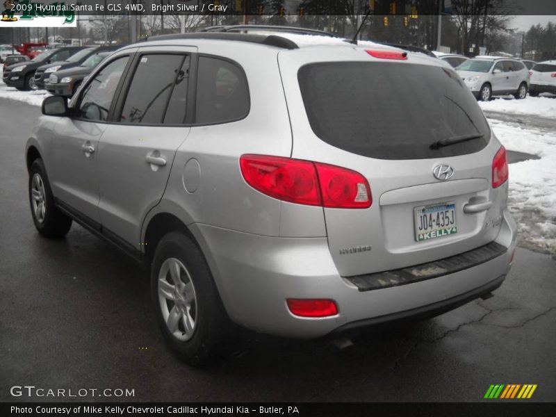 Bright Silver / Gray 2009 Hyundai Santa Fe GLS 4WD