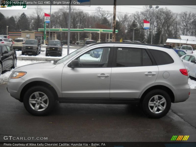 Bright Silver / Gray 2009 Hyundai Santa Fe GLS 4WD