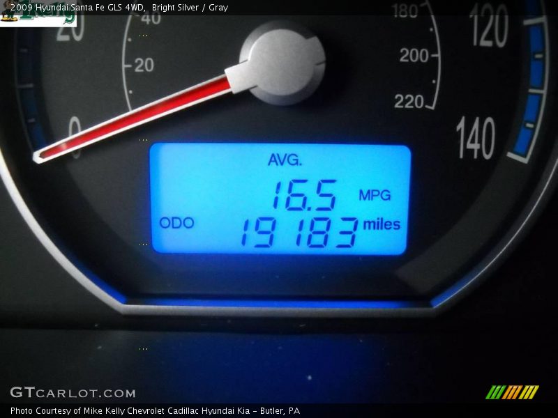 Bright Silver / Gray 2009 Hyundai Santa Fe GLS 4WD