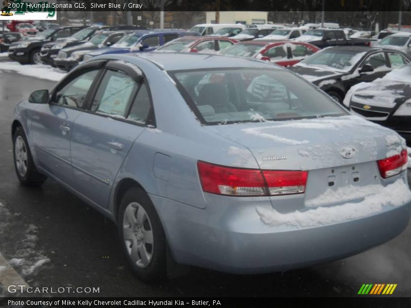 Silver Blue / Gray 2007 Hyundai Sonata GLS