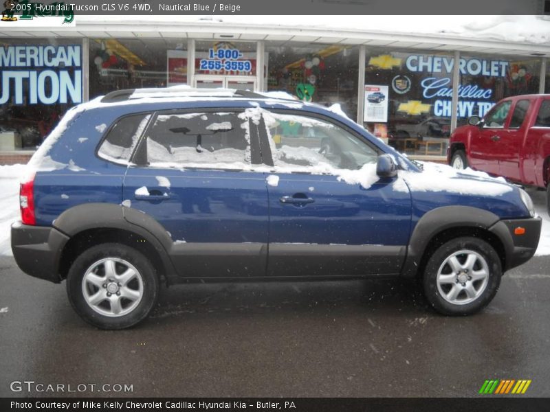 Nautical Blue / Beige 2005 Hyundai Tucson GLS V6 4WD