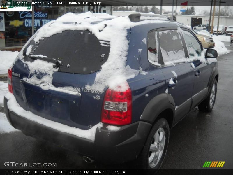 Nautical Blue / Beige 2005 Hyundai Tucson GLS V6 4WD