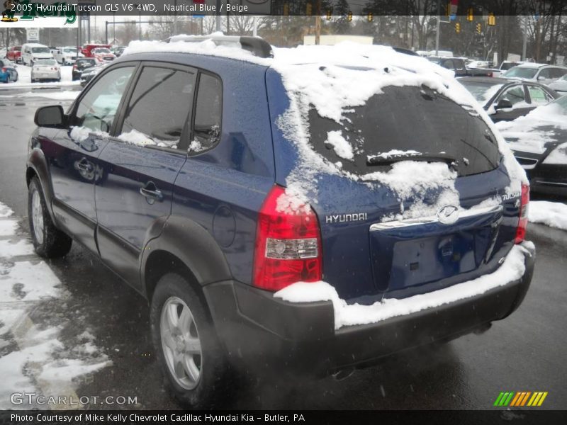 Nautical Blue / Beige 2005 Hyundai Tucson GLS V6 4WD