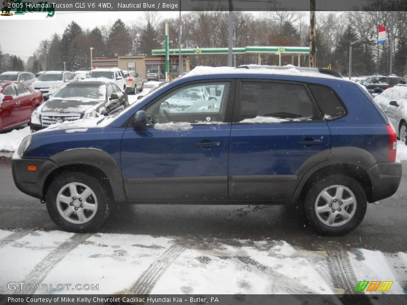 Nautical Blue / Beige 2005 Hyundai Tucson GLS V6 4WD