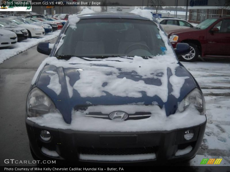 Nautical Blue / Beige 2005 Hyundai Tucson GLS V6 4WD