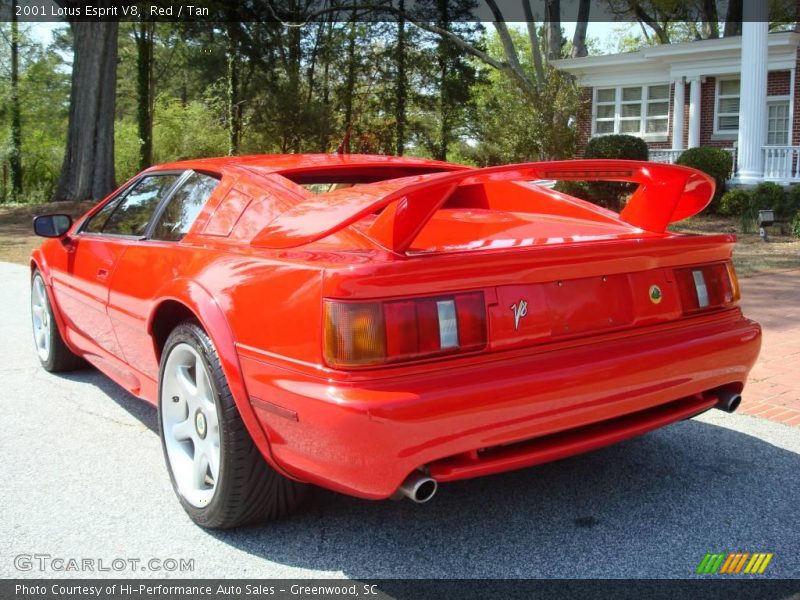Red / Tan 2001 Lotus Esprit V8