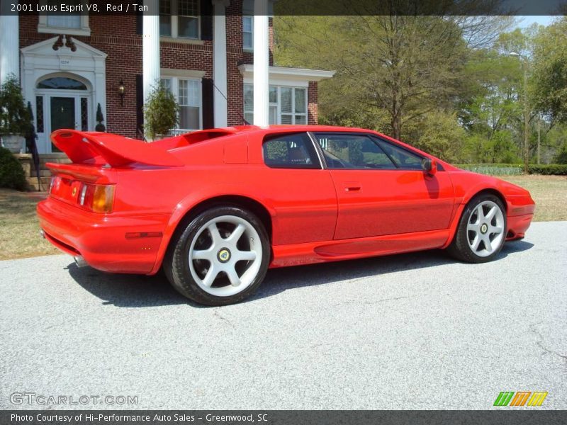 Red / Tan 2001 Lotus Esprit V8