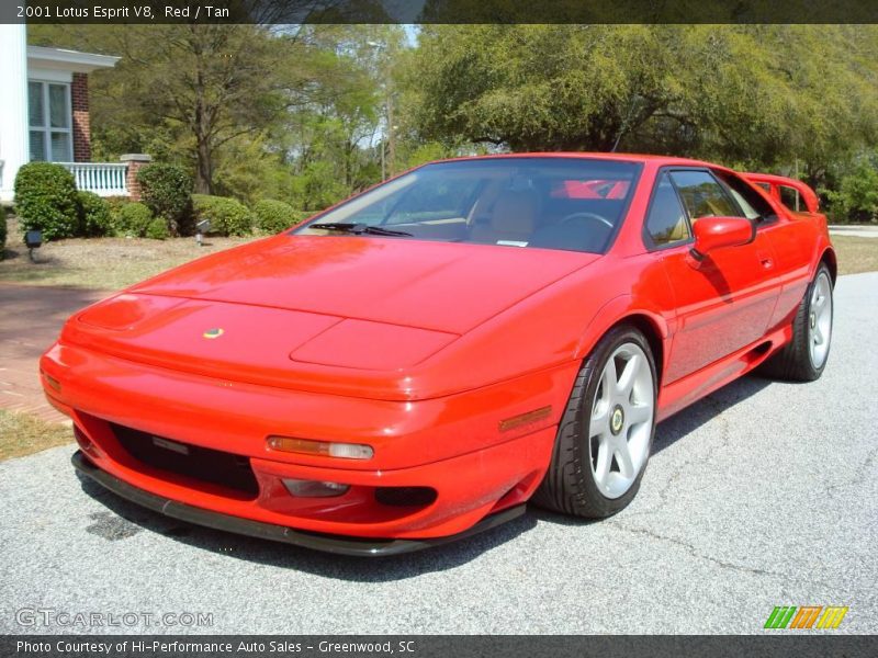 Red / Tan 2001 Lotus Esprit V8
