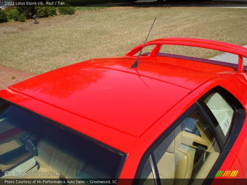 Red / Tan 2001 Lotus Esprit V8