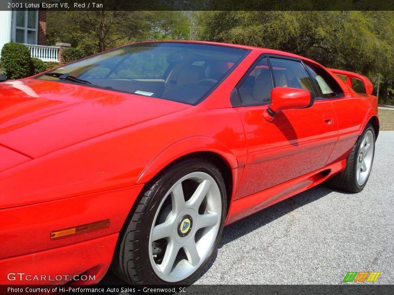 Red / Tan 2001 Lotus Esprit V8