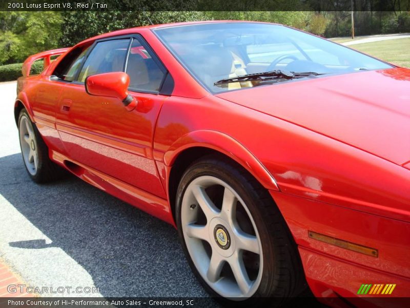 Red / Tan 2001 Lotus Esprit V8