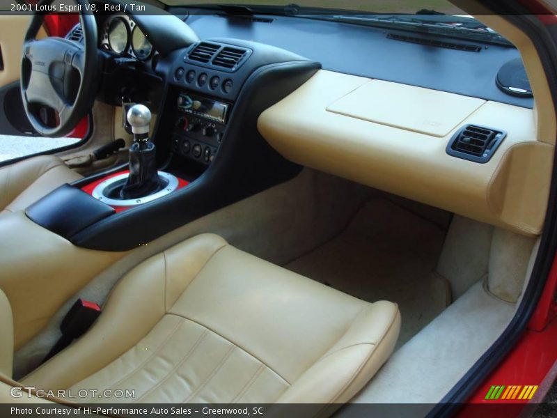 Red / Tan 2001 Lotus Esprit V8