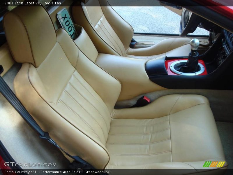Red / Tan 2001 Lotus Esprit V8