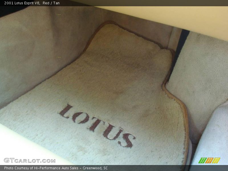 Red / Tan 2001 Lotus Esprit V8