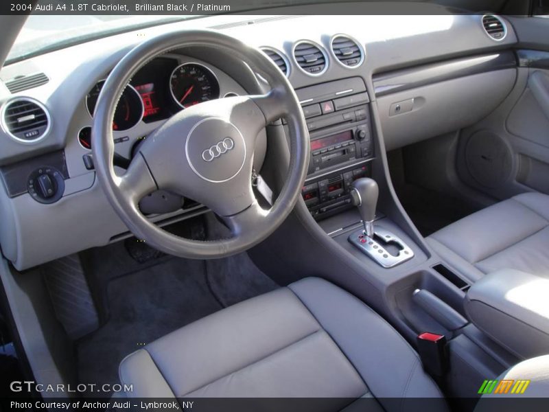 Brilliant Black / Platinum 2004 Audi A4 1.8T Cabriolet