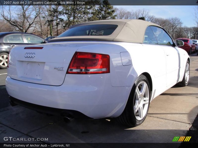 Ibis White / Beige 2007 Audi A4 2.0T quattro Cabriolet