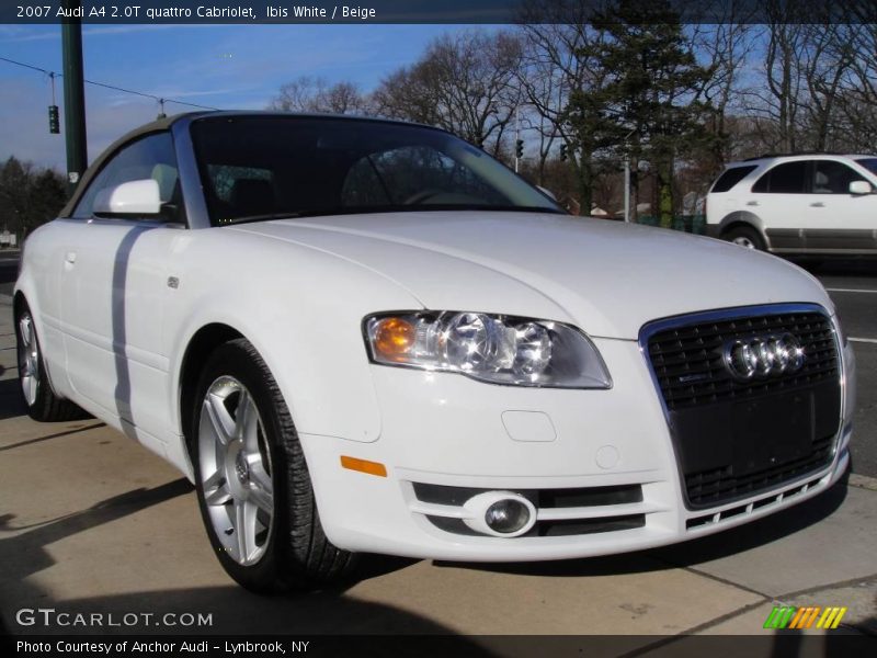 Ibis White / Beige 2007 Audi A4 2.0T quattro Cabriolet