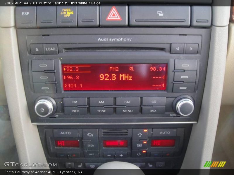 Ibis White / Beige 2007 Audi A4 2.0T quattro Cabriolet