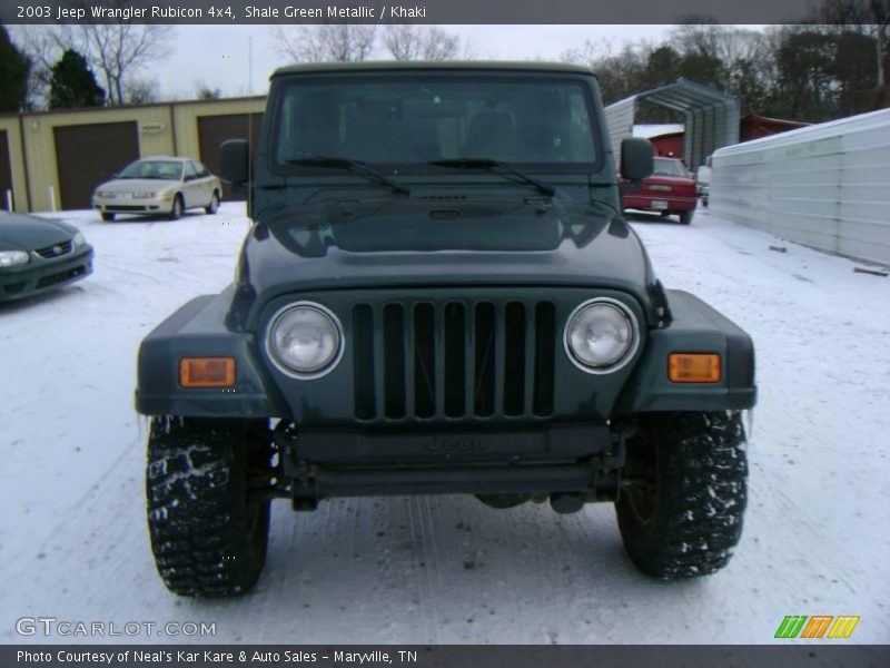 Shale Green Metallic / Khaki 2003 Jeep Wrangler Rubicon 4x4