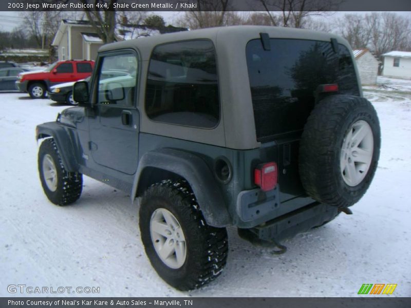 Shale Green Metallic / Khaki 2003 Jeep Wrangler Rubicon 4x4