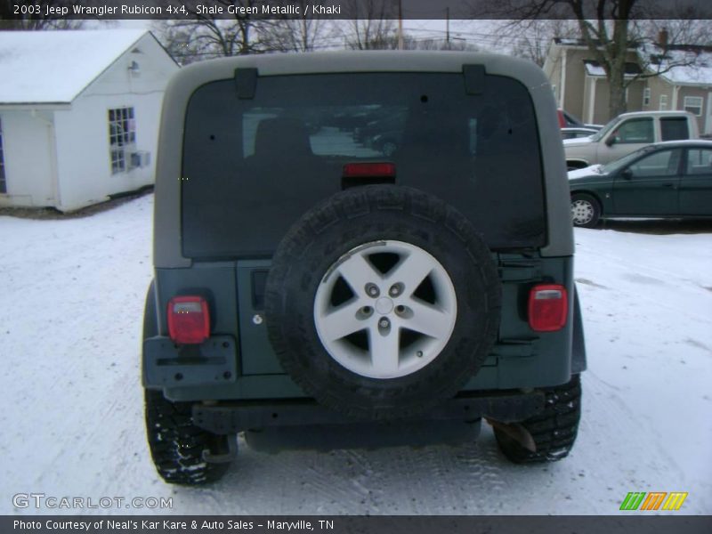 Shale Green Metallic / Khaki 2003 Jeep Wrangler Rubicon 4x4