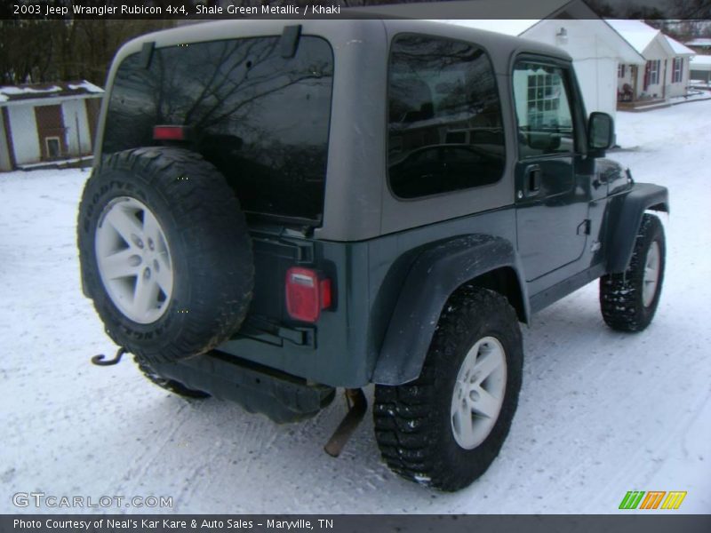 Shale Green Metallic / Khaki 2003 Jeep Wrangler Rubicon 4x4