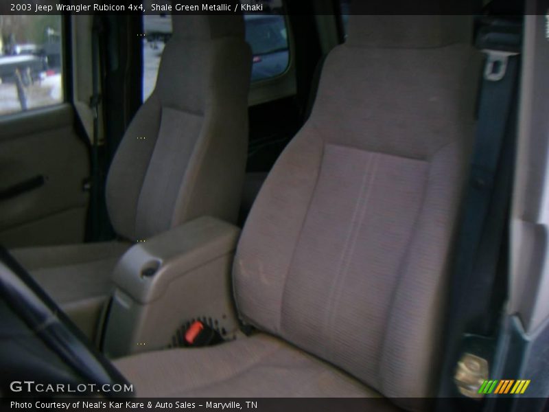Shale Green Metallic / Khaki 2003 Jeep Wrangler Rubicon 4x4