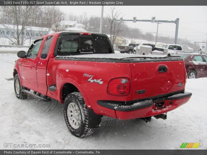 Bright Red / Medium Graphite Grey 2003 Ford F150 XLT Sport SuperCab 4x4