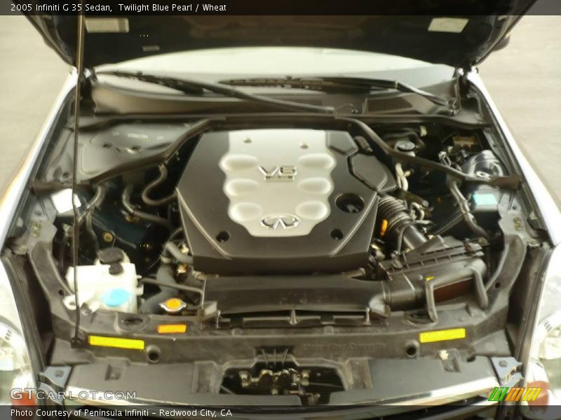 Twilight Blue Pearl / Wheat 2005 Infiniti G 35 Sedan