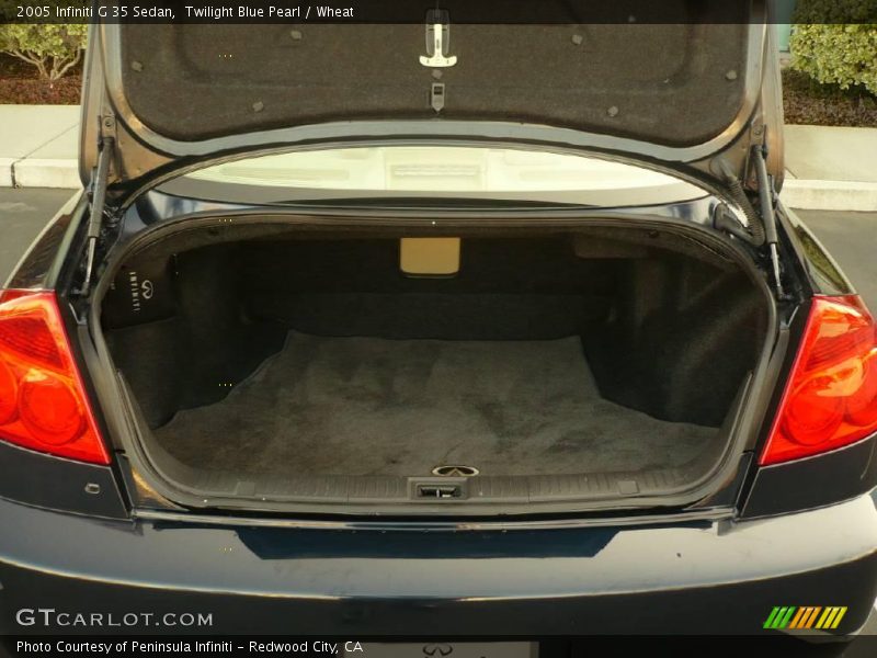 Twilight Blue Pearl / Wheat 2005 Infiniti G 35 Sedan