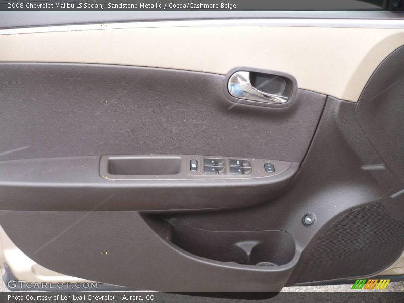 Sandstone Metallic / Cocoa/Cashmere Beige 2008 Chevrolet Malibu LS Sedan