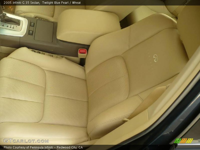 Twilight Blue Pearl / Wheat 2005 Infiniti G 35 Sedan