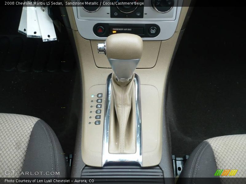 Sandstone Metallic / Cocoa/Cashmere Beige 2008 Chevrolet Malibu LS Sedan
