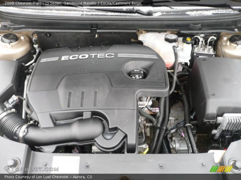 Sandstone Metallic / Cocoa/Cashmere Beige 2008 Chevrolet Malibu LS Sedan