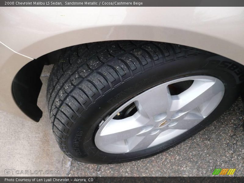 Sandstone Metallic / Cocoa/Cashmere Beige 2008 Chevrolet Malibu LS Sedan