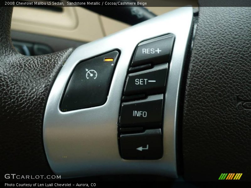 Sandstone Metallic / Cocoa/Cashmere Beige 2008 Chevrolet Malibu LS Sedan