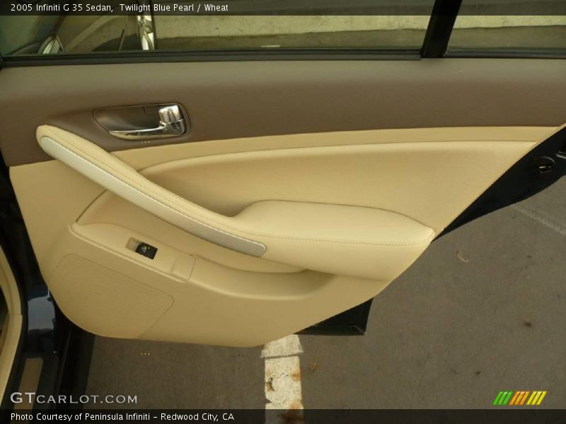 Twilight Blue Pearl / Wheat 2005 Infiniti G 35 Sedan