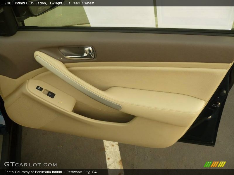 Twilight Blue Pearl / Wheat 2005 Infiniti G 35 Sedan