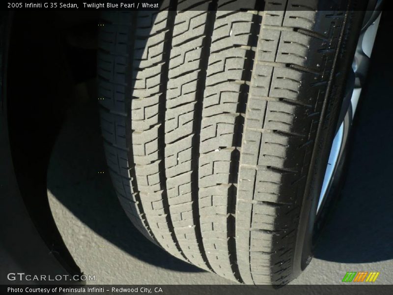 Twilight Blue Pearl / Wheat 2005 Infiniti G 35 Sedan