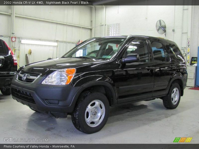 Nighthawk Black Pearl / Black 2002 Honda CR-V LX 4WD