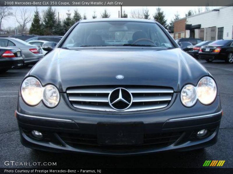Steel Grey Metallic / Ash Grey 2008 Mercedes-Benz CLK 350 Coupe