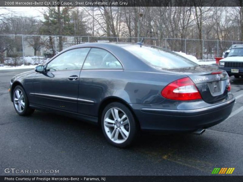 Steel Grey Metallic / Ash Grey 2008 Mercedes-Benz CLK 350 Coupe