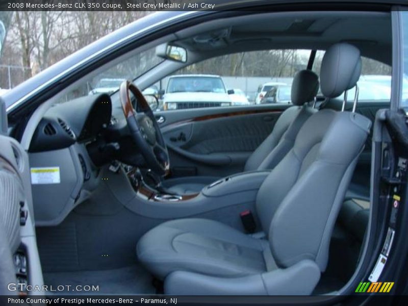 Steel Grey Metallic / Ash Grey 2008 Mercedes-Benz CLK 350 Coupe