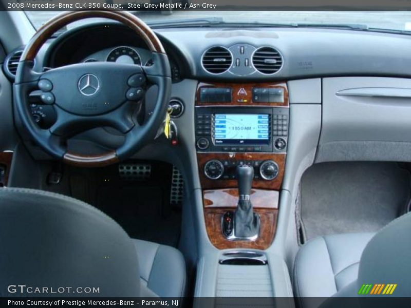 Steel Grey Metallic / Ash Grey 2008 Mercedes-Benz CLK 350 Coupe