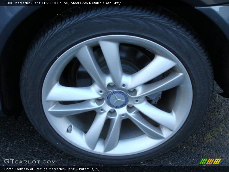 Steel Grey Metallic / Ash Grey 2008 Mercedes-Benz CLK 350 Coupe