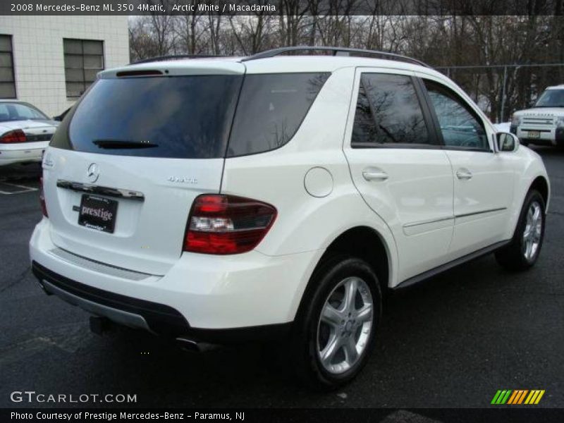 Arctic White / Macadamia 2008 Mercedes-Benz ML 350 4Matic