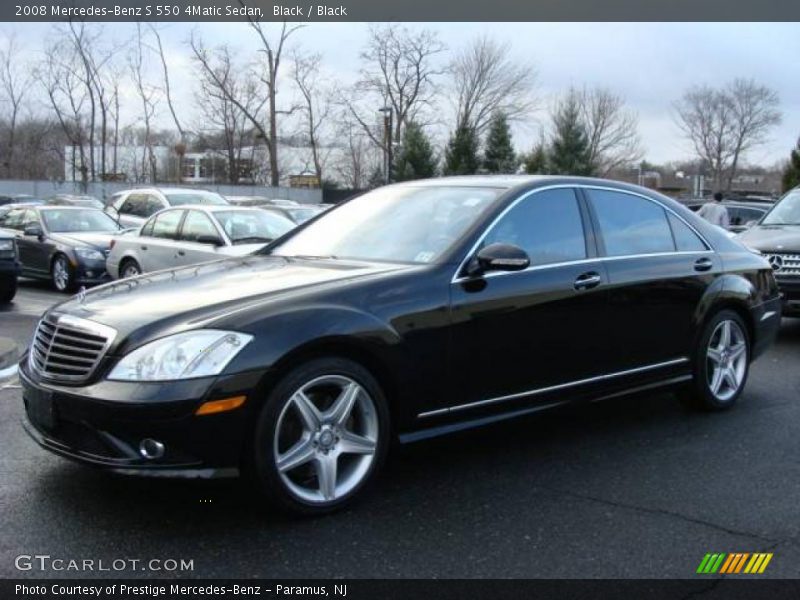 Black / Black 2008 Mercedes-Benz S 550 4Matic Sedan