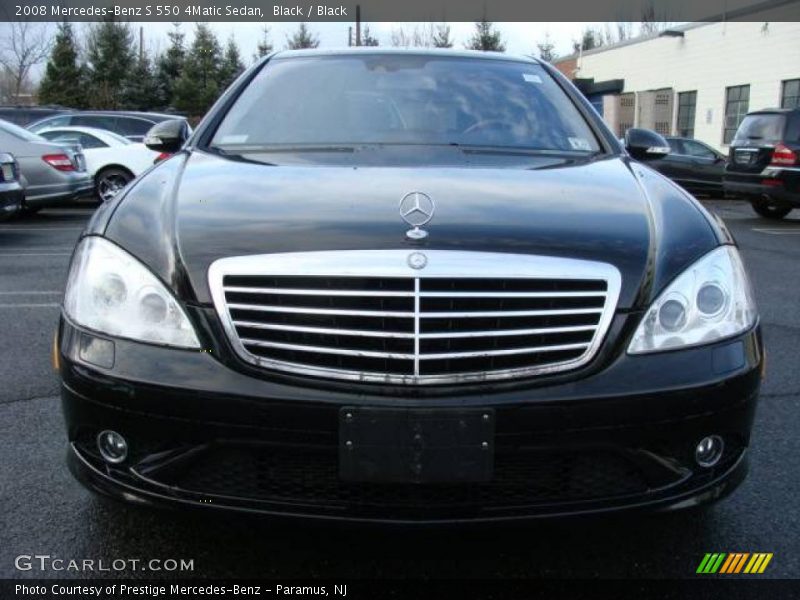 Black / Black 2008 Mercedes-Benz S 550 4Matic Sedan